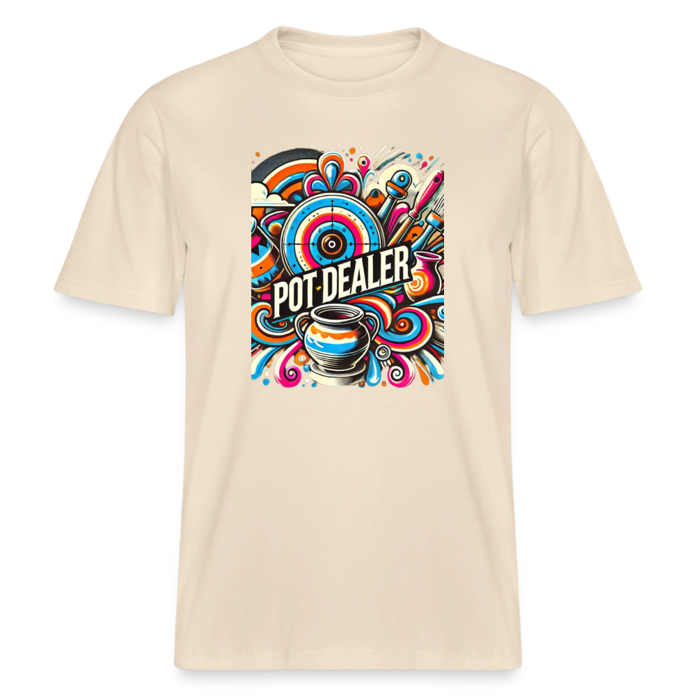Pot Dealer · Organic T-shirt — soft Ecru — front