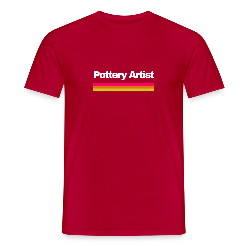 Pottery Artist · T-shirt — red — front