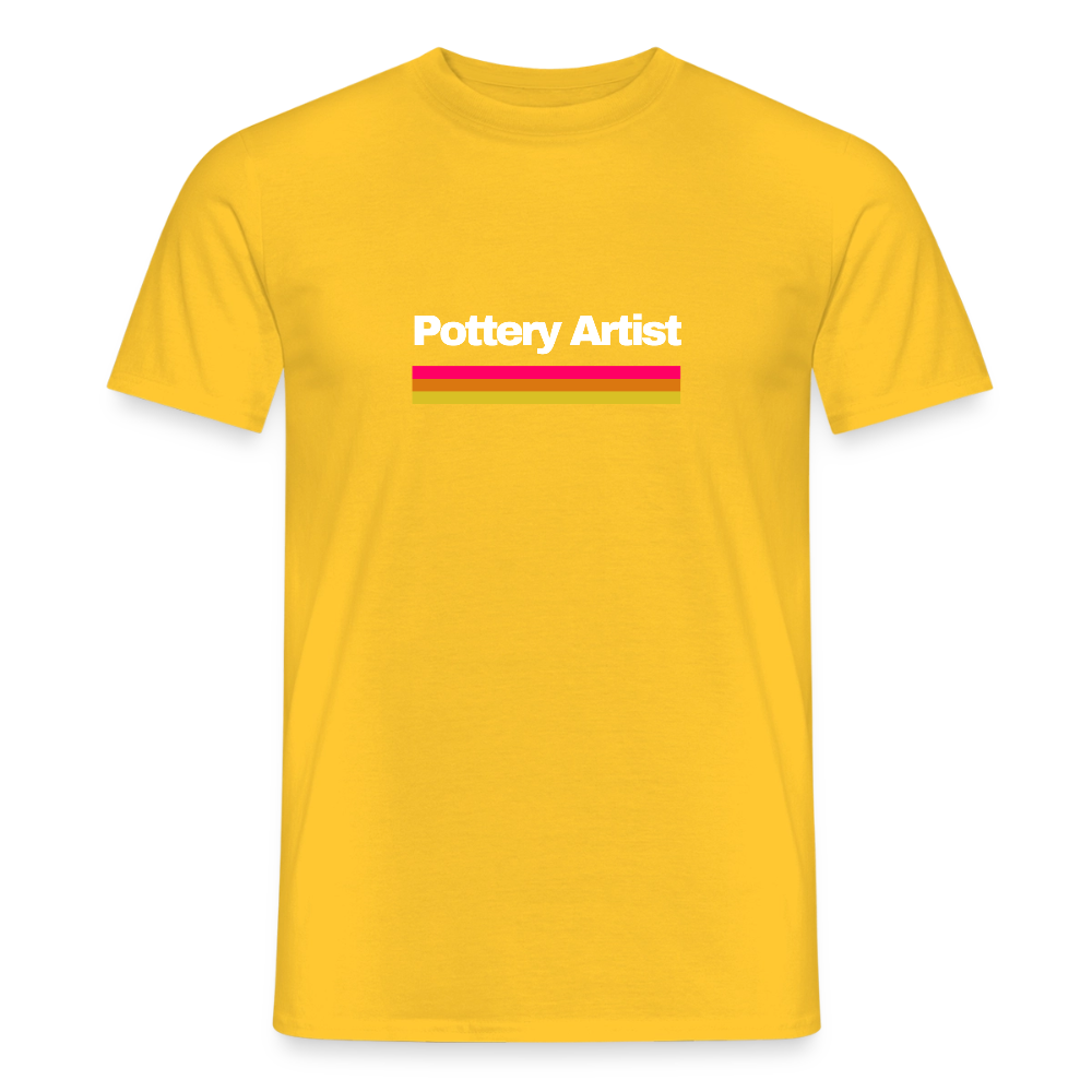 Pottery Artist · T-shirt — yellow — front
