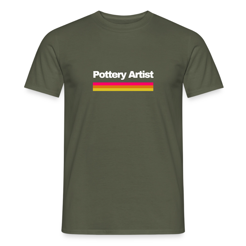 Pottery Artist · T-shirt — military green — front