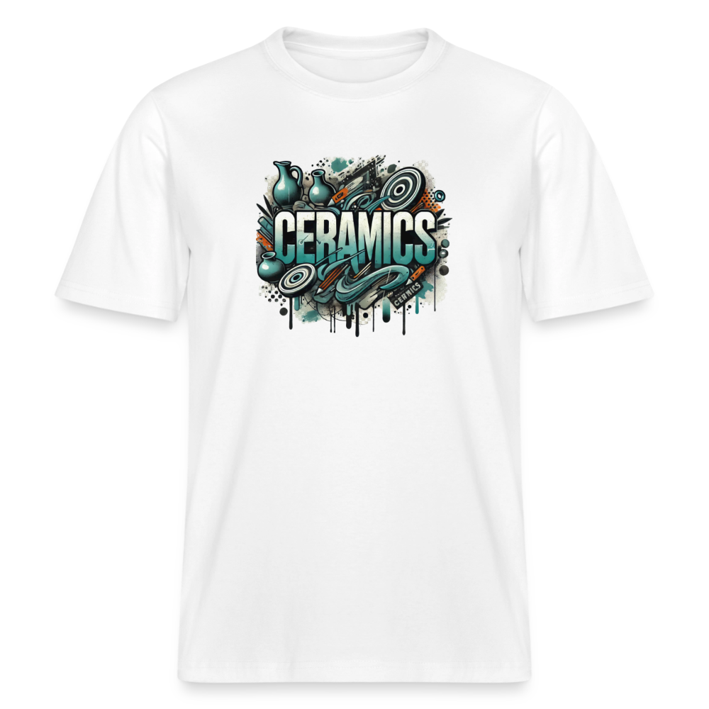 Ceramics (psychedelic) · Organic T-shirt — white — front