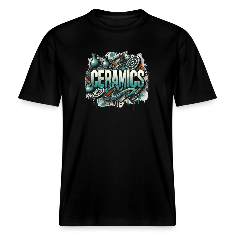 Ceramics (psychedelic) · Organic T-shirt — black — front