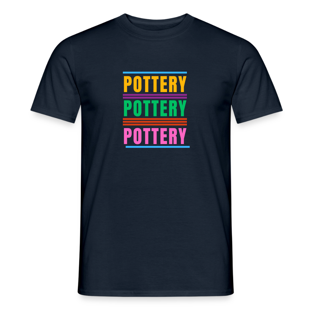 Pottery Pottery Pottery · T-shirt — navy — front