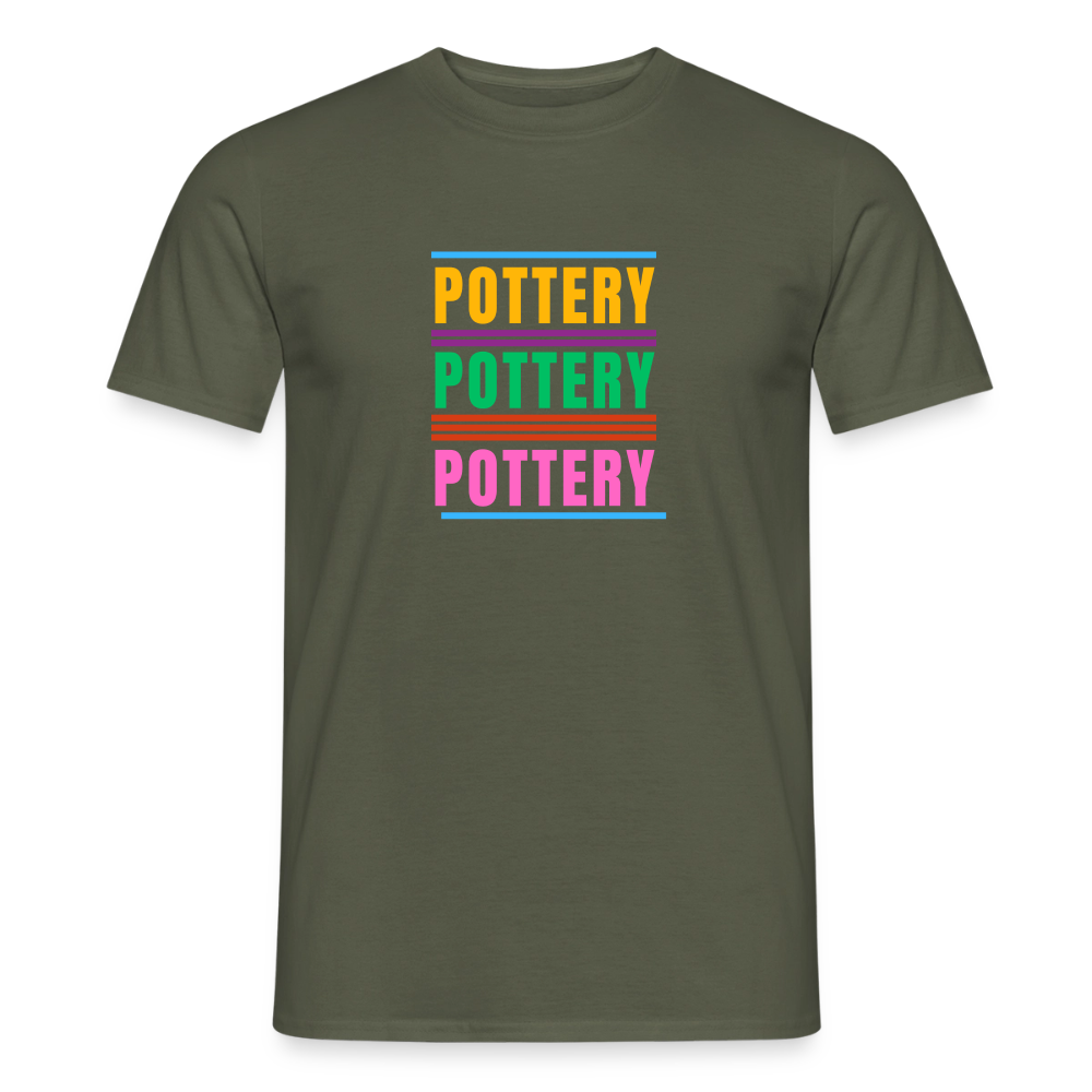 Pottery Pottery Pottery · T-shirt — military green — front