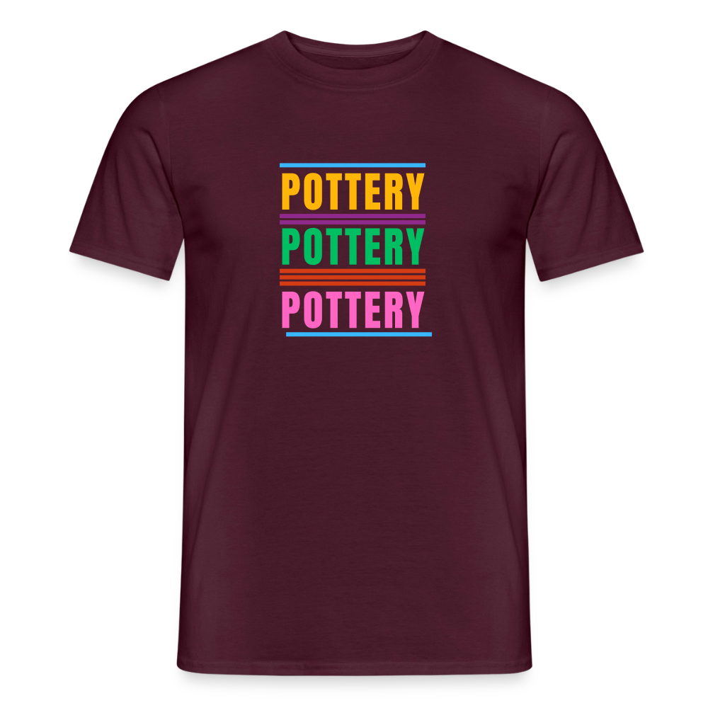 Pottery Pottery Pottery · T-shirt — brick red — front