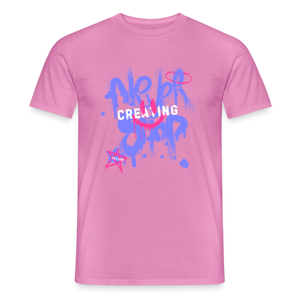 Never Stop Creating · T-shirt — pink — front