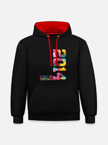 12TH BIRTHDAY LIMITED EDITION 2014 - Contrast hoodie - black/red
