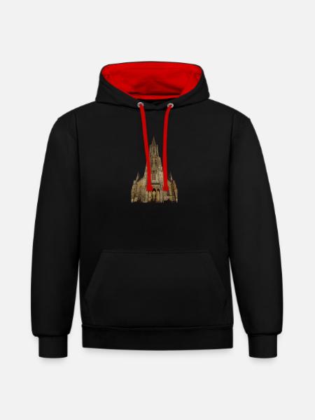 Ulmer Münster - Kontrast-Hoodie - 