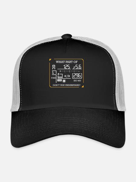 photographer - Trucker Cap - black/stone grey - Front