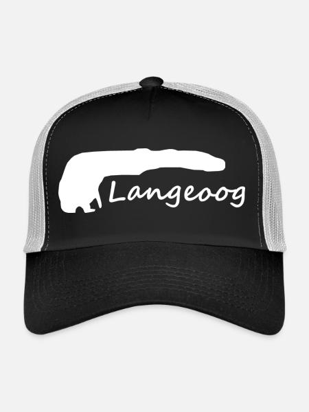 Langeoog - Trucker Cap - Schwarz/Steingrau