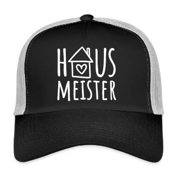 Hausmeister - Trucker Cap - Schwarz/Steingrau - Vorne