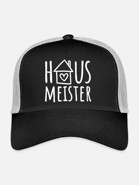 Hausmeister - Trucker Cap - Schwarz/Steingrau - Vorne