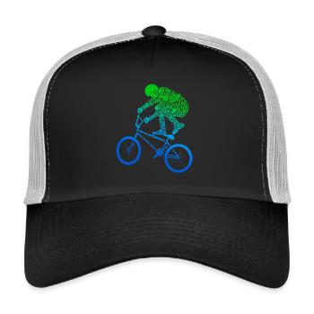 BMX Bike Stunts Bike Jungen Fahrrad BMX Kinder - Trucker Cap - Schwarz/Steingrau - Vorne