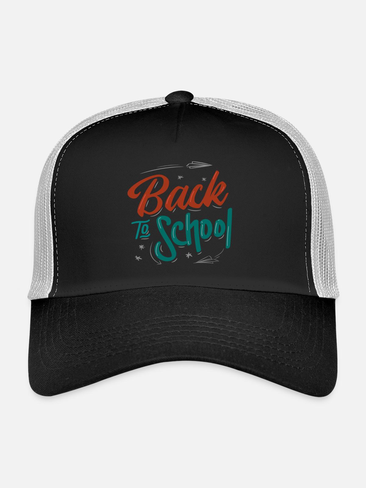 Back to school - Trucker Cap - black/stone grey - Front