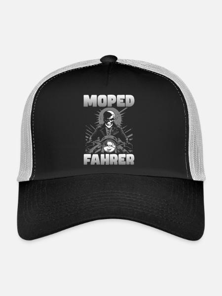 Moped Fahrer - Trucker Cap - Schwarz/Steingrau