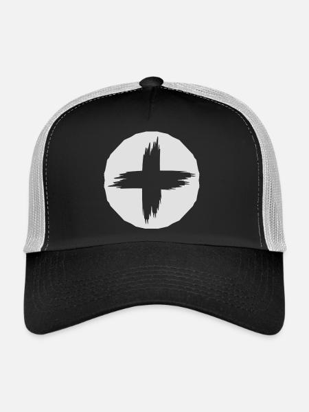 RK invertiert - Trucker Cap - Schwarz/Steingrau