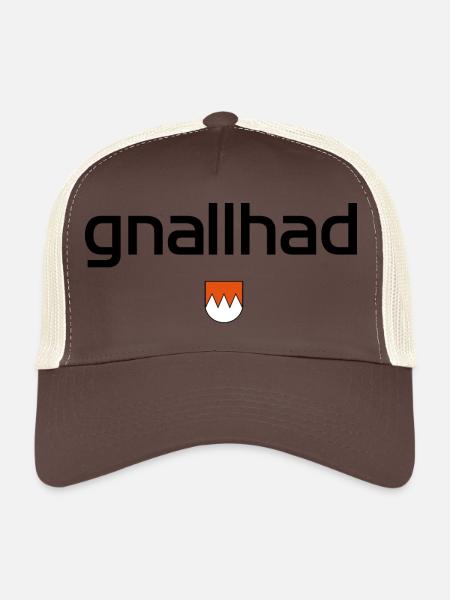 gnallhad - Mundart Design - Trucker Cap - Braun/Beige