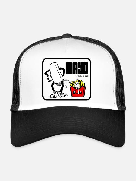 Mit Mayo - Trucker Cap - Weiß/Schwarz
