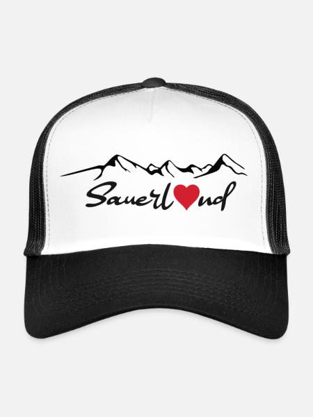 Sauerland Sticker - Trucker Cap - Weiß/Schwarz