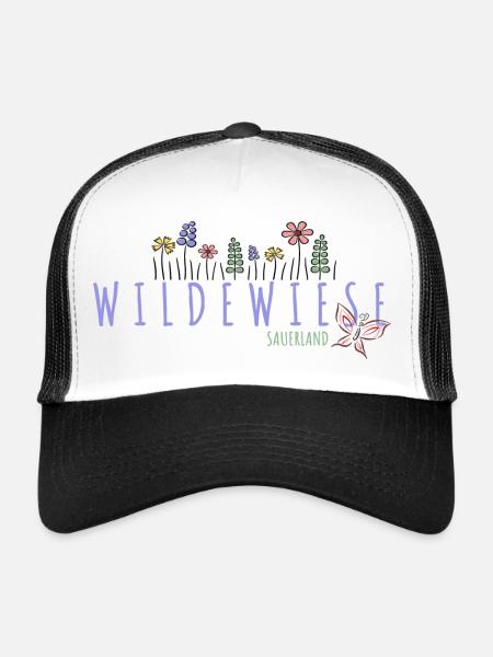 Wildewiese im Sauerland - Trucker Cap - Weiß/Schwarz