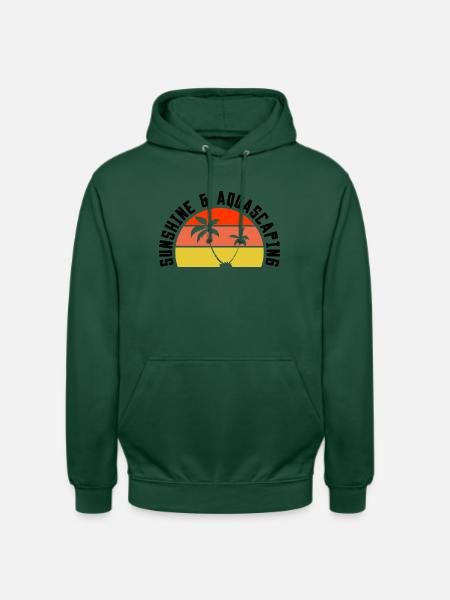 Sunshine Aquascaping Retro - Unisex Hoodie - Flaschengrün