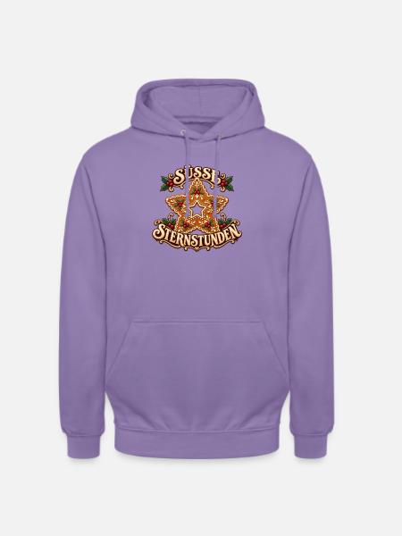 Süsse Sternstunden Sternkeks - Unisex Hoodie - Lavendel