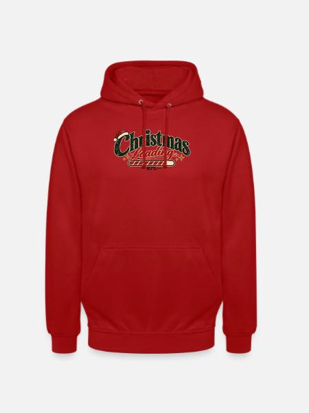 Christmas Loading – Minimalist Christmas - Unisex Hoodie - Rot