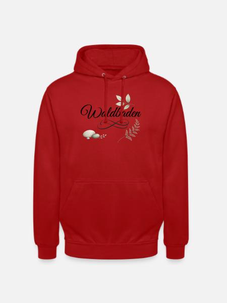 Waldbaden Natur Entspannung - Unisex Hoodie - Rot