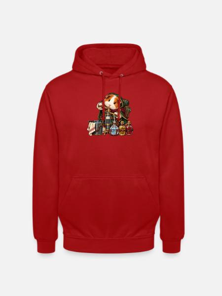 Meerschweinchen-Alchemist mit Zaubertränken - Unisex Hoodie - Rot