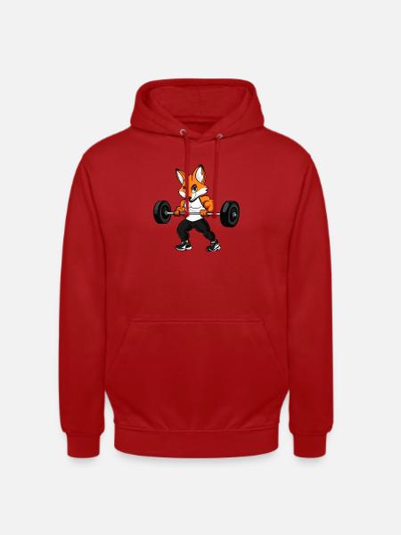 Fuchs Fitness - Unisex Hoodie - Rot