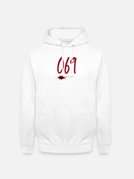 Postal Code Frankfurt 069 - Unisex Hoodie - white
