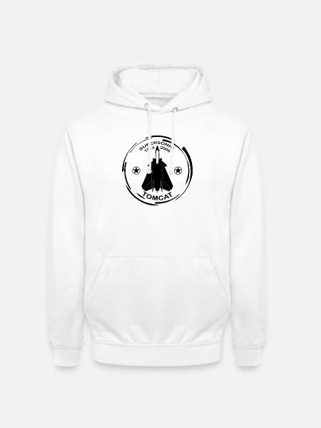 Plane F14 Tomcat - Unisex Hoodie - white