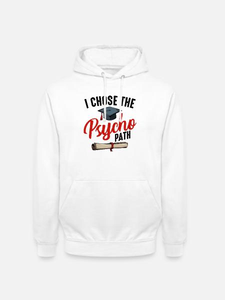 psychologue - Sweat-shirt à capuche unisexe - blanc