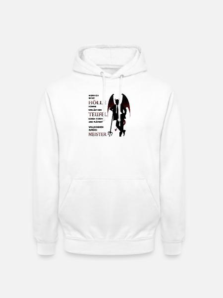 Teufel Satan Luzifer Hölle Halloween - Unisex Hoodie - Weiß