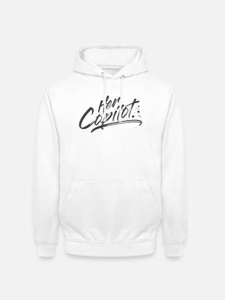 Her Copilot - Unisex Hoodie - white
