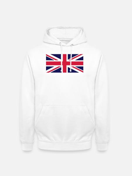 UNION JACK - Unisex Hoodie - Weiß