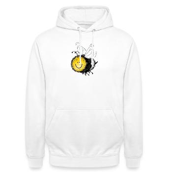 Hummel xxl Biene Wespe Fliege Hornisse Insekt - Unisex Hoodie - Weiß - Vorne - AI Model Male 185 dark (185cm) & AI Model Female 172 dark (172cm)