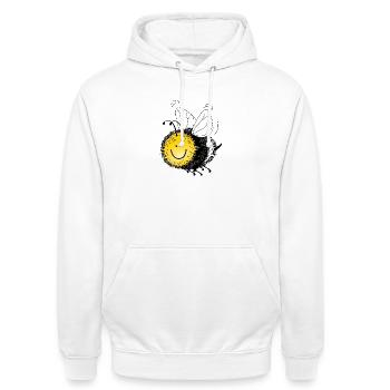 Hummel xxl Biene Wespe Fliege Hornisse Insekt - Unisex Hoodie - Weiß - Vorne - AI Model Male 185 dark (185cm) & AI Model Female 172 dark (172cm)