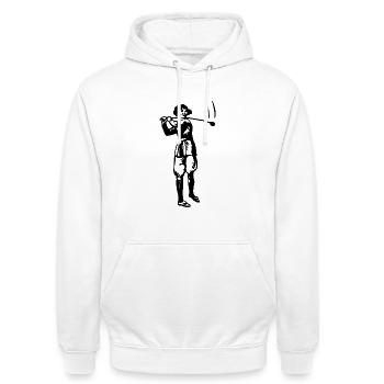 Golf - Golfen - Golfer - Unisex Hoodie - Weiß - Vorne - AI Model Male 185 dark (185cm) & AI Model Female 172 dark (172cm)