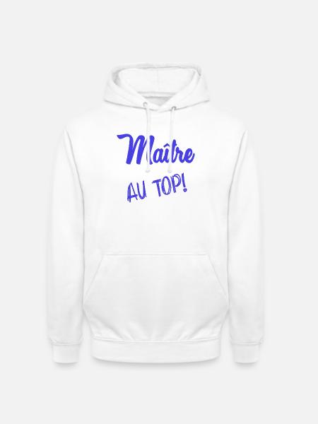 MASTER. MASTER. HUMOR - Unisex Hoodie - white