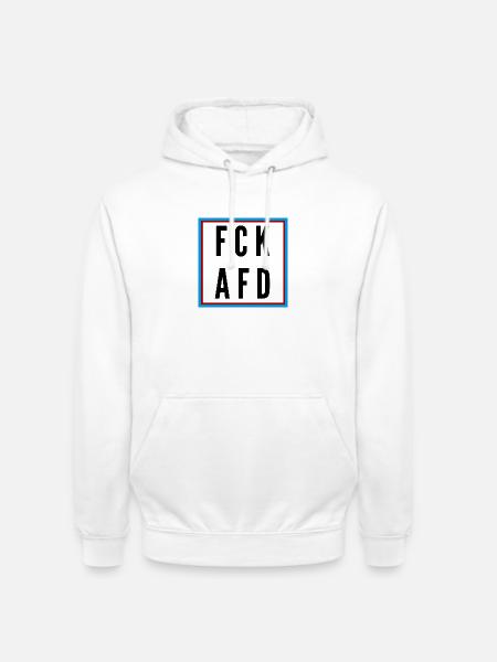 AFD Nein Danke! - Unisex Hoodie - Weiß