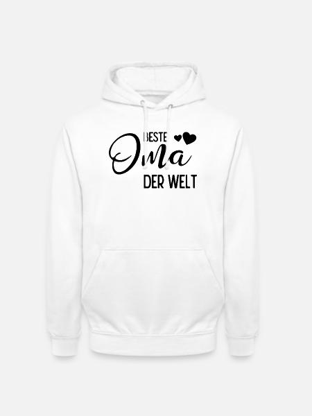 Beste Oma der Welt - Unisex Hoodie - Weiß