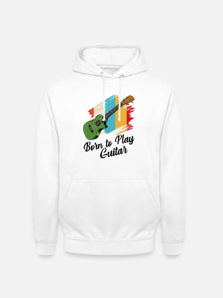 Gitarre - Unisex Hoodie - Weiß