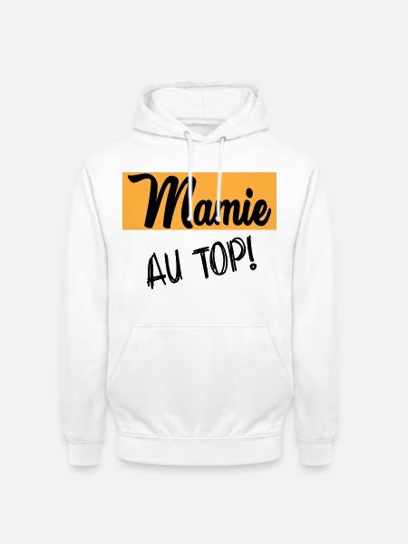 MAMIE - Sweat-shirt à capuche unisexe - blanc