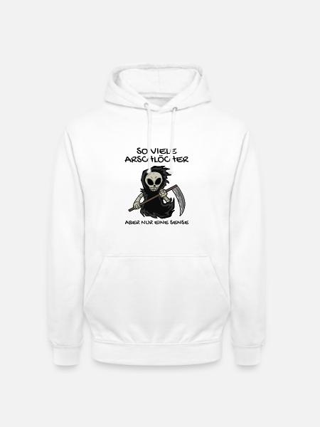 Sensenmann - Unisex Hoodie - Weiß