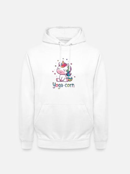 Yoga-Mais - Unisex Hoodie - Weiß