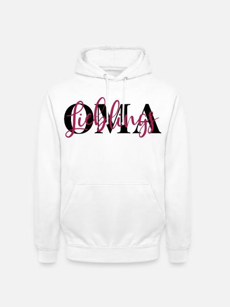 Lieblingsoma Oma - Unisex Hoodie - Weiß