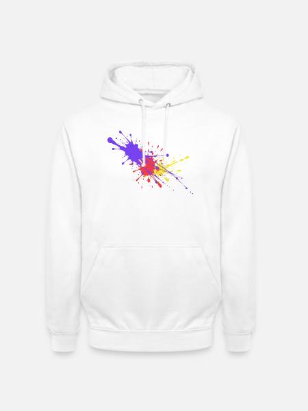 Bunte Farbflecken Geschenk stylish - Unisex Hoodie - Weiß