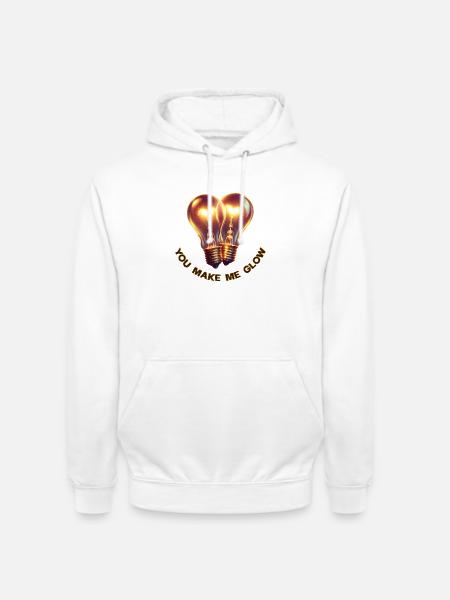 You Make Me Glow - Unisex Hoodie - white