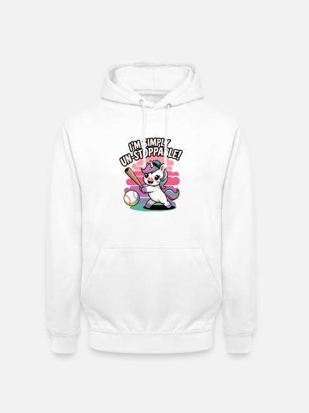 I'm Simply Un-stoppable! - Unisex Hoodie - white